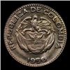 Image 3 : 1956 Colombia 10 Centavos KM# 212.2 Grades Choice+ Unc