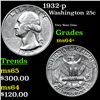 Image 1 : 1932-p Washington Quarter 25c Grades Choice+ Unc