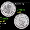 Image 1 : Proof 1963 Austria 5 Groschen Proof KM# 2875 Grades GEM Proof