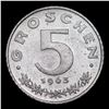 Image 3 : Proof 1963 Austria 5 Groschen Proof KM# 2875 Grades GEM Proof