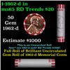 Image 1 : Shotgun Lincoln 1c roll, 1962-d 50 pcs Bank Wrapper.