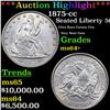 Image 1 : ***Auction Highlight*** 1875-cc Seated Half Dollar 50c Graded ms64+ BY SEGS (fc)