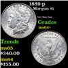 Image 1 : 1889-p Morgan Dollar $1 Grades Choice+ Unc