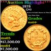 Image 1 : ***Auction Highlight*** 1878 Three Dollar Gold 3 Graded ms64+ BY SEGS (fc)