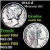 Image 1 : 1944-d Mercury Dime 10c Grades GEM+ FSB