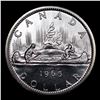 Image 3 : 1965 Small Beads, Pointed 5 Canada Dollar $1 Grades GEM++ PL