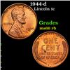 Image 1 : 1944-d Lincoln Cent 1c Grades GEM+ Unc RB