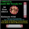 Image 1 : Shotgun Lincoln 1c roll, 1982-d 50 pcs Bank Wrapper.