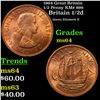Image 1 : 1964 Great Britain 1/2 Penny KM# 896 Grades Choice Unc