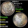 Image 1 : 1884-o Morgan Dollar $1 Grades Choice+ Unc