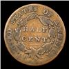 Image 3 : 1832 Classic Head half cent 1/2c Grades vf+
