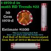 Image 1 : Shotgun Lincoln 1c roll, 1970-d 50 pcs Bank Wrapper.