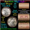 Image 1 : ***Auction Highlight*** Solid Uncirculated Peace silver dollar roll 1924 & P Ends, 20 coins (fc)