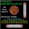 Image 1 : Shotgun Lincoln 1c roll, 1979-d 50 pcs Bank Wrapper.
