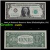 Image 1 : 1963 $1 Federal Reserve Note (Philadelphia, PA) Grades Gem CU
