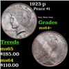 Image 1 : 1923-p Peace Dollar $1 Grades Choice+ Unc