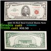 Image 1 : 1963 $5 Red Seal United States Note Grades Select CU