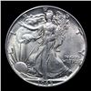 Image 2 : 1945-p Walking Liberty Half Dollar 50c Grades Choice Unc