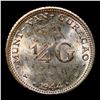 Image 3 : 1944D Curacao (Netherlands Colony) 1/4 Gulden SilverKM# 44 Grades Choice Unc