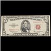 Image 2 : 1953C $5 Red Seal United States Note Grades vf+
