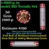 Image 1 : Shotgun Lincoln 1c roll, 1960-p 50 pcs Bank Wrapper.