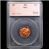 Image 4 : ***Auction Highlight*** 1955-p Lincoln Cent Near TOP POP! 1c Graded ms67 rd By SEGS (fc)