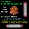 Image 1 : Shotgun Lincoln 1c roll, 1970-p 50 pcs Bank Wrapper.