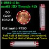 Image 1 : Shotgun Lincoln 1c roll, 1982-d 50 pcs Bank Wrapper.
