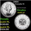 Image 1 : 1964 Canada Dollar $1 Grades GEM Unc PL