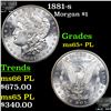 Image 1 : 1881-s Morgan Dollar $1 Grades GEM+ PL