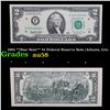 Image 1 : 1995 **Star Note** $2 Federal Reserve Note (Atlanta, GA) Grades Choice AU/BU Slider