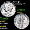 Image 1 : 1941-p Mercury Dime 10c Grades GEM++ Unc