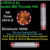 Image 1 : Shotgun Lincoln 1c roll, 1975-d 50 pcs Bank Wrapper.