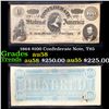 Image 1 : 1864 $100 Confederate Note, T65 Grades Choice AU/BU Slider