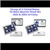Image 1 : Group of 2 United States Mint Proof Sets 2001-2002 20 coins.