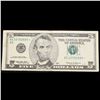 Image 2 : **Star Note** 1999 $5 Green Seal Federal Reserve Note Grades vf+