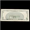Image 3 : **Star Note** 1999 $5 Green Seal Federal Reserve Note Grades vf+