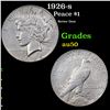 Image 1 : 1926-s Peace Dollar $1 Grades AU, Almost Unc