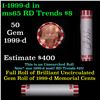Image 1 : Shotgun Lincoln 1c roll, 1999-d 50 pcs Bank Wrapper.