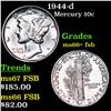 Image 1 : 1944-d Mercury Dime 10c Grades GEM++ FSB