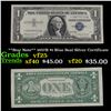 Image 1 : **Star Note** 1957B $1 Blue Seal Silver Certificate Grades vf+