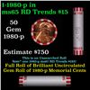 Image 1 : Shotgun Lincoln 1c roll, 1980-p 50 pcs Bank Wrapper.