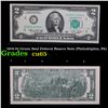 Image 1 : 1976 $2 Green Seal Federal Reseve Note (Philadelphia, PA) Grades Gem CU