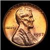 Image 2 : 1957-p Lincoln Cent 1c Grades GEM+ Unc RD