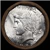 Image 2 : ***Auction Highlight*** Full solid date 1922-p Uncirculated Peace silver dollar roll, 20 coins (fc)