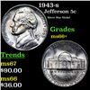 Image 1 : 1943-s Jefferson Nickel 5c Grades GEM++ Unc