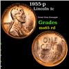 Image 1 : 1955-p Lincoln Cent 1c Grades GEM Unc RD