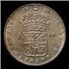 Image 3 : 1955 (TS) Sweden 1 Krona Silver KM# 826 Grades Select Unc