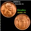 Image 1 : 1954-s Lincoln Cent 1c Grades GEM++ RB