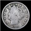 Image 2 : 1912 Liberty Nickel 5c Grades g+